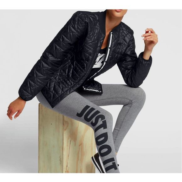 📦 NEW Womens Large NIKE Sportswear Quilted Primaloft Jacket Coat 854747 010 - Picture 10 of 12
